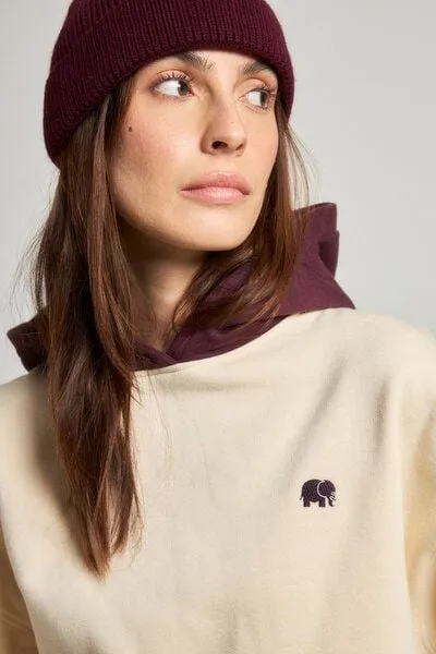 Trendsplant Trendsplant Women's Color Block Oversized Hoodie Pale Glow