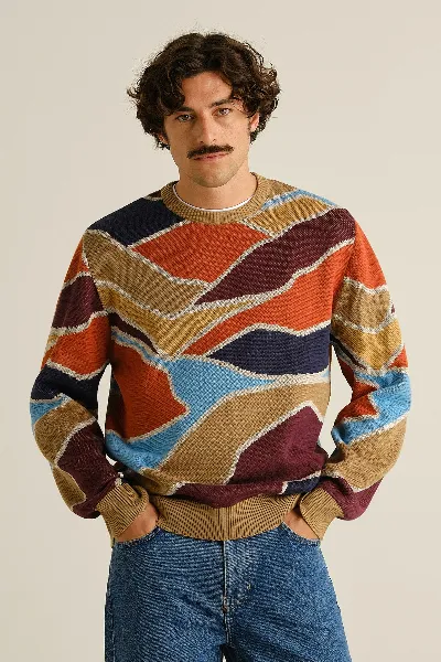 dedicated Sweater Mora Patch Valley Orange