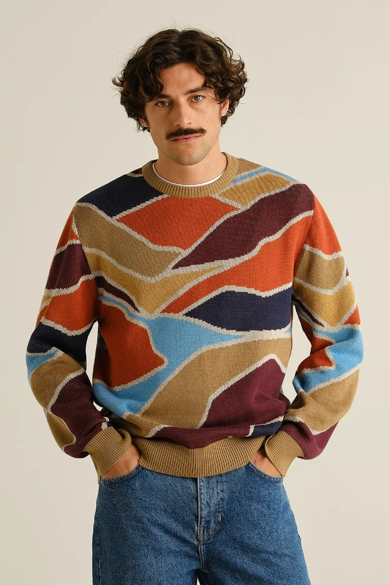 dedicated Sweater Mora Patch Valley Orange