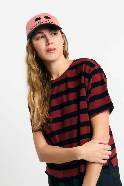 SUITE13LAB SUITE13LAB Damen vegan Top Isquia Stripes Brick