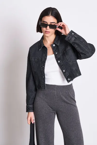 JAN N JUNE JAN 'N JUNE Damen vegan Jacke Denim Aria Faded