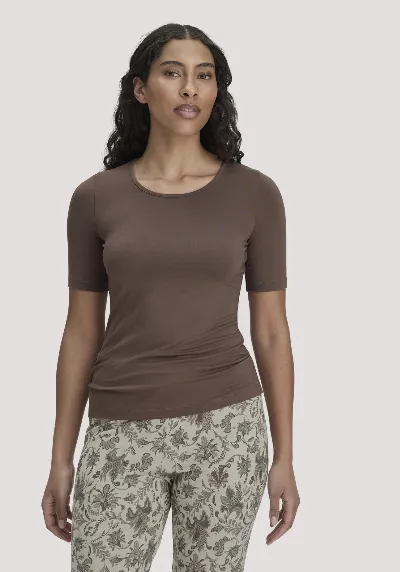 hessnatur hessnatur Damen T-Shirt PURE FLOW aus TENCEL™ Modal - braun