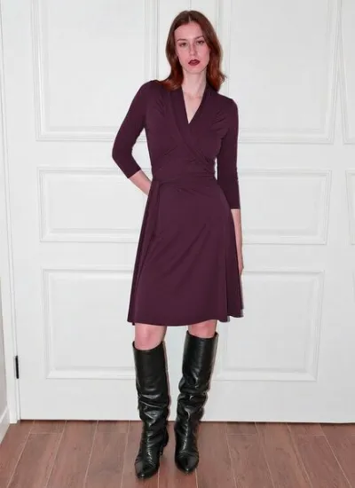 Ingoria Ingoria ANNABELL elegantes Kleid mit Wickel Bändern