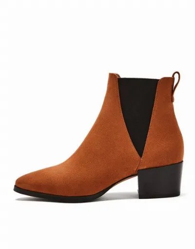 NINE TO FIVE NINE TO FIVE #brygge - veganer Chelsea Boot mit Blockabsatz