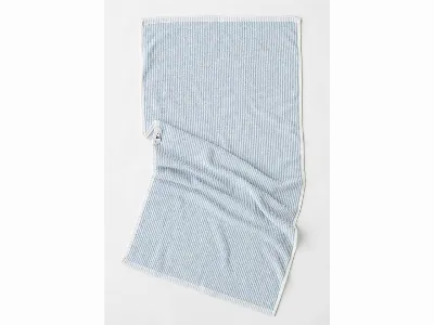 MELA MELA Bio-Duschtuch 'TANVI Stripes' 70x140 cm, aus Frottee, cloudy blue gestreift