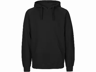 Neutral Neutral Bio-Unisex-Hoodie 'Tiger Cotton' mit gebürstetem Fleece, black,