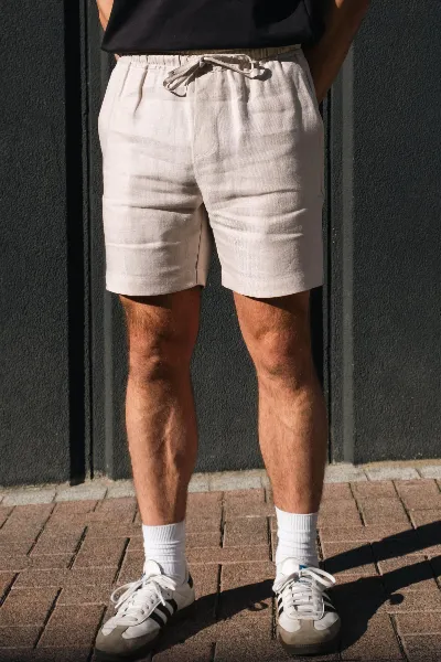 Lucid Collective Lucid Collective Herren vegan Shorts Core Oatmeal