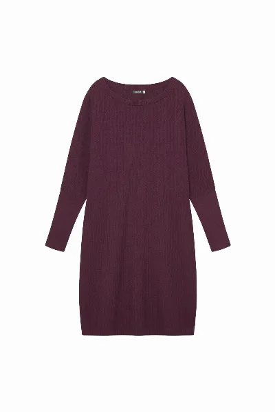 WiDDA WiDDA Damen vegan Kleid Santi Gestrickt Berry