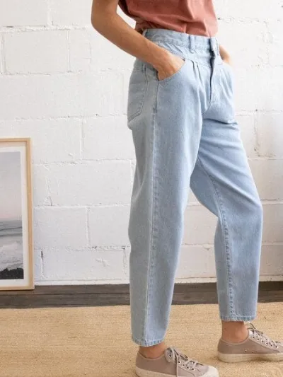 TWOTHIRDS TWOTHIRDS Straight Leg Jeans Vegan Kiritibati aus Bio-Baumwolle