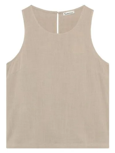 KnowledgeCotton Apparel KnowledgeCotton Apparel Blusentop aus Ecovero und Bio-Leinen