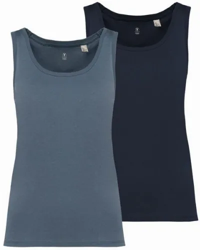 YTWOO YTWOO 2er Pack Damen Tank Top aus 100% Bio-Baumwolle