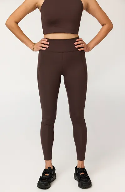 Girlfriend Collective Girlfriend Collective Damen vegan Leggings Compressive High Rise Driftwood