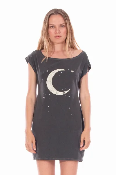 RAVENS VIEW IBIZA RAVENS VIEW IBIZA Damen vegan Kleid Moon Anthrazit