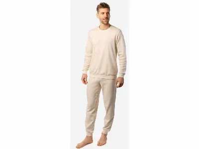 Living Crafts Living Crafts Bio-Herren-Schlafanzug ALVAR, natural,