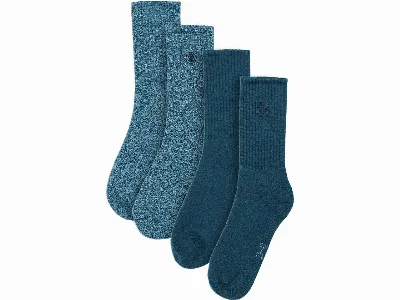 Living Crafts Living Crafts 2er-Set Bio-Socken 'SARN', ink/harbour blue,