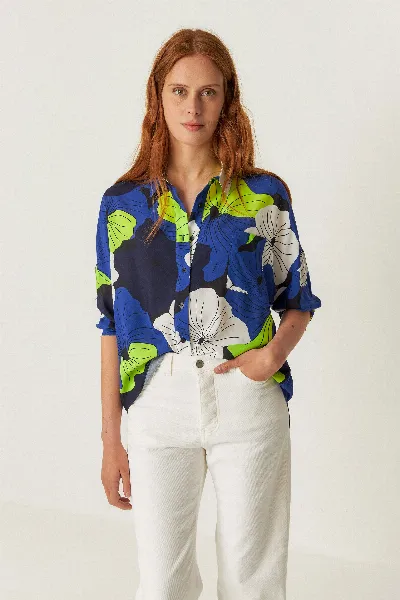 SKFK SKFK Damen vegan Shirt Mattina Mehrfarbig