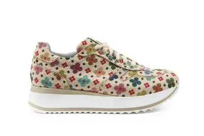 Risorse Future Risorse Future Asia Damensneaker Blümchen White