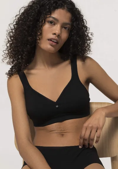 hessnatur hessnatur Damen Comfort BH bügellos COTTON FEEL aus Bio-Baumwolle