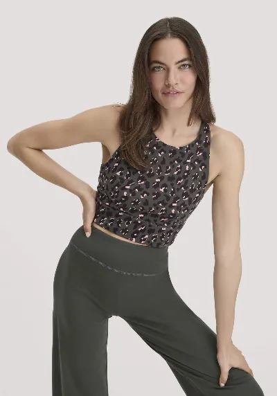 hessnatur hessnatur Loungewear Bustier Highneck ACTIVE LIGHT aus Bio-Baumwolle - grün