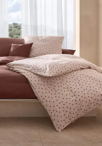 hessnatur hessnatur Renforcé Bettwäsche Set AUDREY aus Bio-Baumwolle - rosa - Größe 135x200 / 40x80 cm