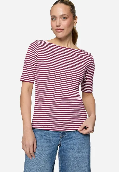 zero Ringelshirt  mit U-Boot Ausschnitt
