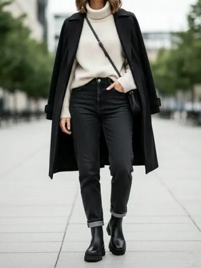 Will's Vegan Shop Will's Vegan Shop Luxe Track Sole Chelsea Stiefel