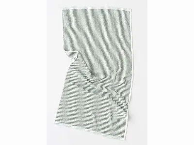 MELA MELA Bio-Duschtuch 'TANVI Stripes' 70x140 cm, aus Frottee, herbal green gestreift