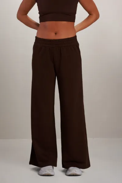 SEAAV SEAAV Damen vegan Hose Dune Weites Bein Kaffeebohne