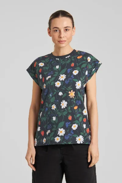 dedicated T-Shirt Visby Strawberry Field Schwarz