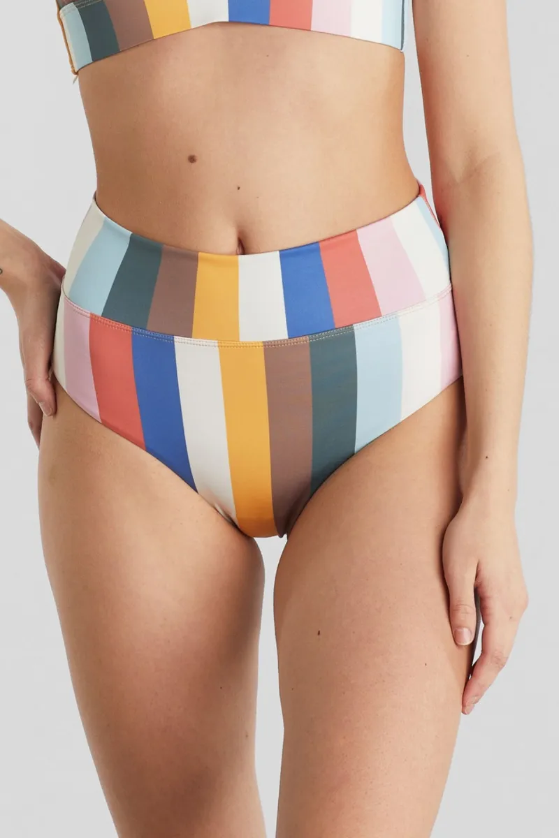 dedicated Bikini Bottom Slite Stripes Pink