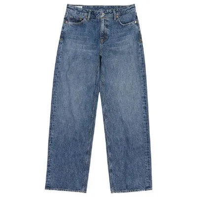 Kings Of Indigo Kings Of Indigo JOAN  Low Rise Loose Ceky Blue Worn