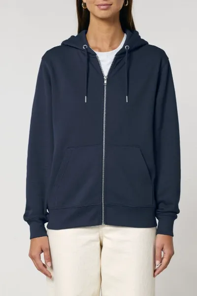 UNIPOLAR UNIPOLAR Herren vegan Zip Hoodie Basic Culving Navy