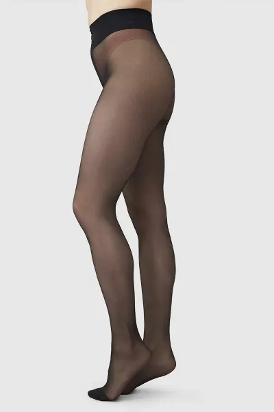 Swedish Stockings Strumpfhose Malva Ladder Resistant Schwarz