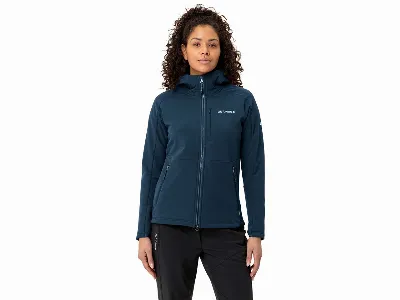 Vaude VAUDE Damen-Sturm-Fleecejacke Elope mit angerauhter Innenseite, dark sea,