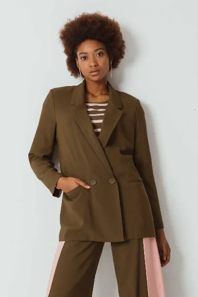 SKFK SKFK Damen vegan Blazer Atxa Khaki