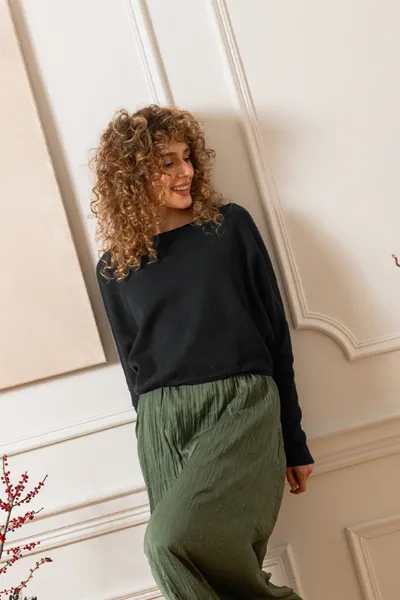 WiDDA WiDDA Damen vegan Pullover Grob Gestrickt