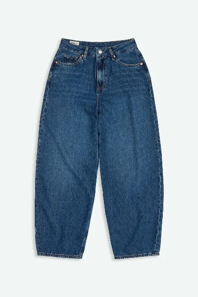 Kings Of Indigo Kings of Indigo Damen vegan Jeans Leila Lewisboro Mid Faded Blau