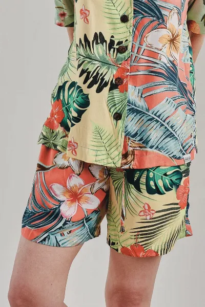 KOMODO KOMODO Damen vegan Shorts Grace Tropical Multicolour