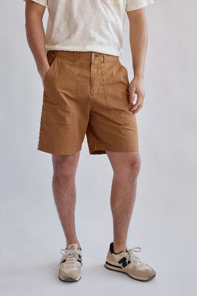 TWOTHIRDS TWOTHIRDS Herren vegan Shorts Gece Camel Toast Brown
