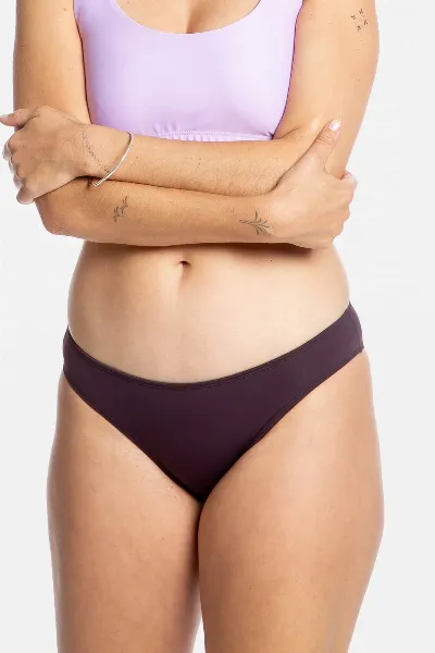 MATONA MATONA Damen vegan Bikini-Slip Aubergine