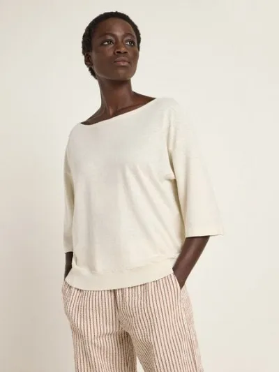 LANIUS LANIUS Shirt mit überschnittener Schulter aus Hanf und Bio-Baumwolle