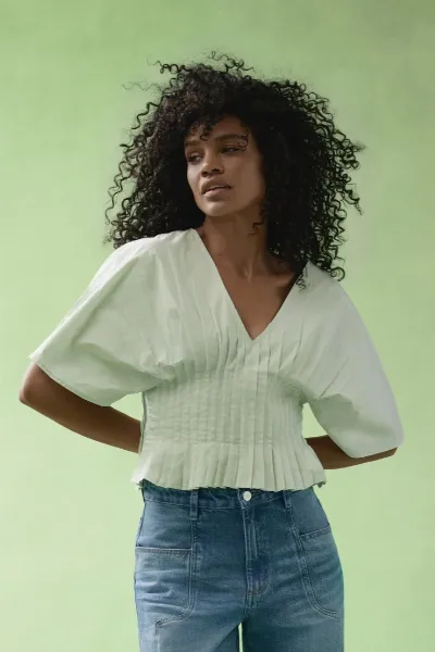 Alchemist Alchemist Damen vegan Top Pien Celadon Grün