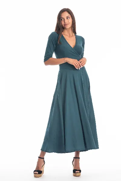 RAVENS VIEW IBIZA RAVENS VIEW IBIZA Damen vegan Kleid Veronika Ozeanblau