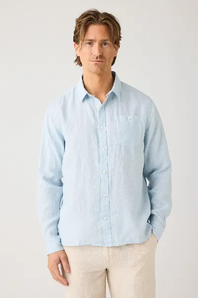 KnowledgeCotton Apparel KnowledgeCotton Apparel Herren vegan Hemd Custom Fit Skyway