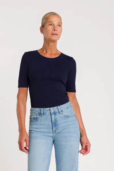 Kings Of Indigo Kings of Indigo Damen vegan T-Shirt Rina Peacoat Navy
