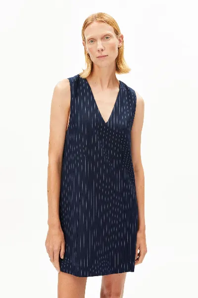 ARMEDANGELS Kleid Pinaafo Pinstripe Blau