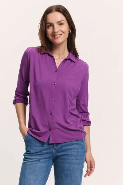 TRANQUILLO TRANQUILLO Jerseybluse Kaaty aus EcoVero Viskose (1080001)