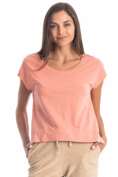 RAVENS VIEW IBIZA RAVENS VIEW IBIZA Damen vegan Top Efeu Korallenlehm