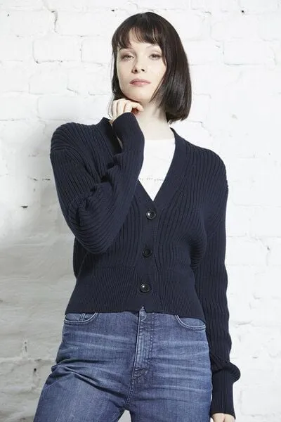 Wunderwerk Wunderwerk Rib cardigan cropped