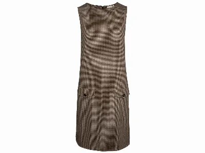 ORGANICATION ORGANICATION Bio-Damen-Kleid ohne Ärmel, knielang, espresso/camel,
